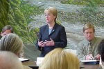 Sen. Murray speaks at a health care roundtable.