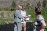 Sen. Murray and Cheryl Sonnen, from the Asotin Conservation District