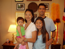 Michael and Lisa Kai with daughters Rebekah and Charis 