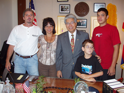 Richard & Patricia Long with sons Brandon and Richard Jr.