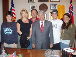 Christian, Cherrie, Arthur, Tyson and Brianna Tsukamoto