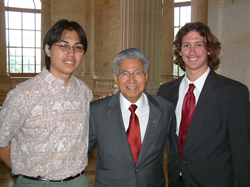 Ryan Gamurot of Kapolei High School and Caine Jette of Maui High School.  Ryan and Caine are Hawaii's delegates to the 2006 National Youth Science Camp.