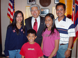 Eugene & Lori Rambaud with daughter, Tisele, and son, Alexander