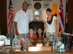 Anthony & Monya Gaston with son, Nicholas and daughter, Mila