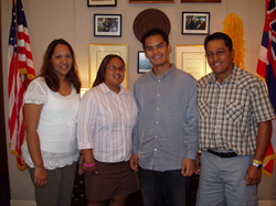 Bonita Sandi, Ryline Benanusa, Tristan Lopes, and Frederick Sandi
