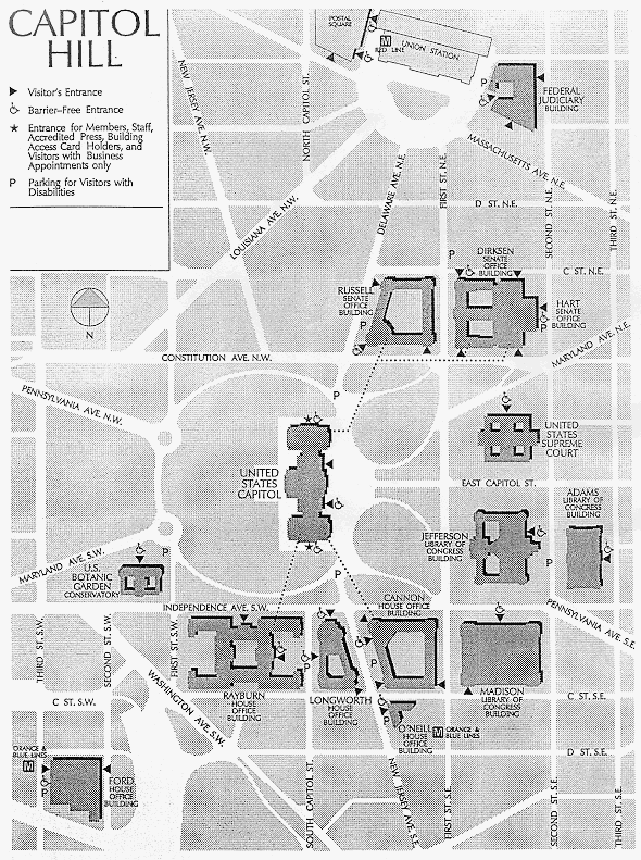 A map of Capitol Hill