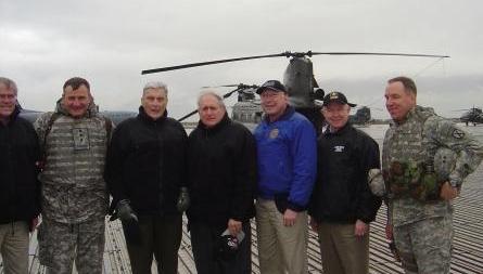 Sens. Warner, Levin, Salazar and Sessions with 10th Mountain Division, Bagram Air Base Afghanistan 