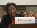 Dr. Cora Marrett testifies before the Research and Science Education Subcommittee