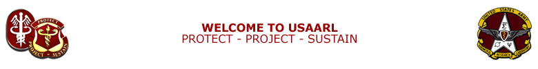 Welcome to USAARL - Protect * Project * Sustain