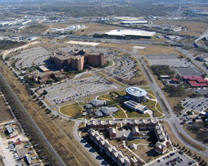 Aerial view of the BAMC complex