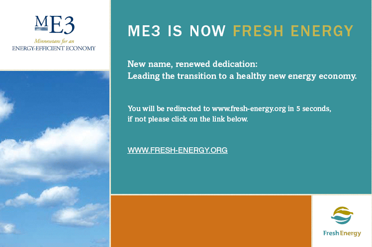 ME3 is now Fresh Energy