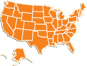 Map of U.S. Nature Centers