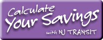 Calculate Your Savings with NJ TRANSIT