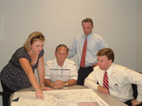 Congressman Rogers meets with personnel at the Great Lakes Metal Stamping Factory.