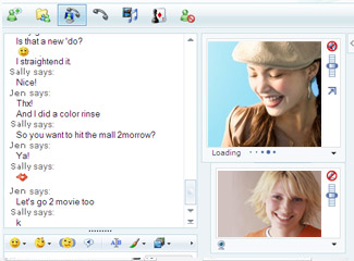 Screen shot of Windows Live Messenger