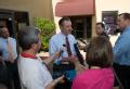 Beaumont, TX, November 6,2008 -- FEMA Administrator  David Paulison holds a press conference at the Beaumont AFO to discuss the current FEMA polic...