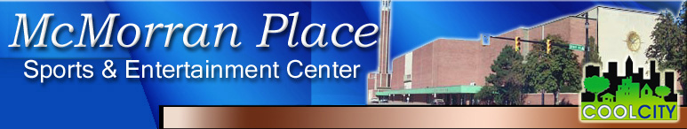 Logo of McMorran Place Sportsd and Entertainment Center