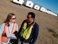 March Air Force Base, CA, November 20, 2007 --  Deborah Maggard, FEMA deputy site manager for mobile home inspections and Anthony Johnson, a FEMA ...