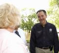 Waterloo, IA, June 13, 2008  -- FEMA Administrator R. David Paulison meets with some of the Waterloo, IA residents affected by  recent flooding.  ...