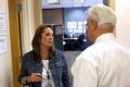 Des Moines, IA, June 16, 2008 -- FEMA Special Assistant to Federal Coordinating Officer Gracia Szczech conducts a tour at the Joint Field Office f...