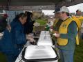 Windsor, Colorado, May 26, 2008 -- Gloria Rodriguez, a Windsor resident served up hot fresh burritos for volunteers. Photo: Michael Rieger/FEMA