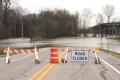 West Memphis, AR, March 27, 2008 -- Flood waters remain high near the Mississippi River.  The levee in West Memphis has received mitigation fundin...