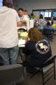 Baton Rouge, LA, September 3, 2008 -- Animal Health Services employees in the EOC, during disaster recovery efforts for Hurricane Gustav. Jacinta ...