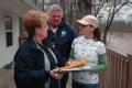 Robertsville, MO, April 11, 2008 -- A Community Relations team, Mary Peirson and Doug Parker, met with Kathy Hill, whose home was damaged by the M...