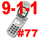 9-1-1 And #77 Message for Wireless Calls