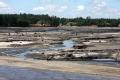 Lake Delton, WI, June 23, 2008 -- This is a small portion of the 297 acre Lake Delton that drained when a dam broke due to recent flooding. This l...