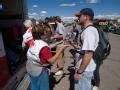 Windsor, Colorado, May 24, 2008 -- Red Cross hands out water to volunteers and will feed Volunteers, old Windsor High Schools friends took the day...