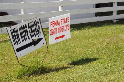 McClenny, FL, September 23, 2008 --The Baker County FEMA/State Disaster Recovery Center(DRC) opens today and signs are in place to help those affe...