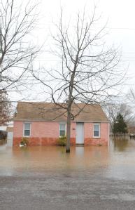 Pacific, MO, 03/22/2008 -- This home continues to be surrounded by the flood water which remains in neighborhoods near the Meramec River.

Jocel...