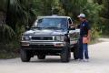 Immokalee, FL, September 13, 2008 -- FEMA Community Relations(CR) Specialist Vernon Andrews is attempting to contact Tropical Storm Fay affected r...