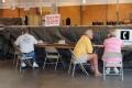 Ft. Pierce, FL, September 17, 2008 -- At the St. Lucie FEMA/State Disaster Recovery Center(DRC) potential FEMA applicants are making the call to r...