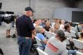 Callahan, FL, September 17, 2008 -- At a Nassau Community flood concerns meeting, FEMA Public Information Officer(PIO) Nate Custer responds to que...