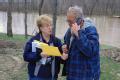 Robertsville, MO, April 11, 2008 -- John Bathe registered for state and federal assistance after Mary Peirson of Franklin County's Community Relat...