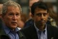 Rouge, LA, September 3, 2008 -- President George W. Bush and Governor Bobby Jindal greeting EOC employees, during disaster recovery efforts for Hu...