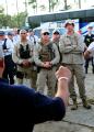 Houma, LA, September 4, 2008 --  Members of the Customs and Border Protection Boarstar Unit out of  Tucson, receive their briefing as they prepare...
