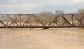 Valley Park, MO, 03/23/2008 -- A railraod bridge over the Meramec River is covered with debris following the recent rise in the river.

Jocelyn ...