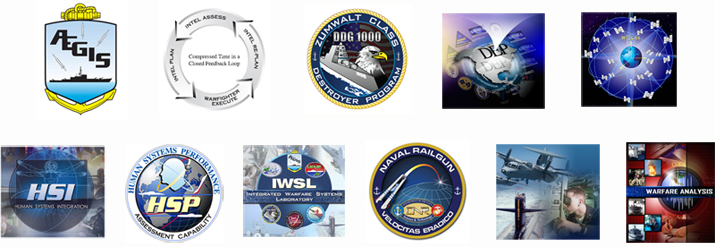 Logos of NSWC Dahlgren Supported Programs and Technologies