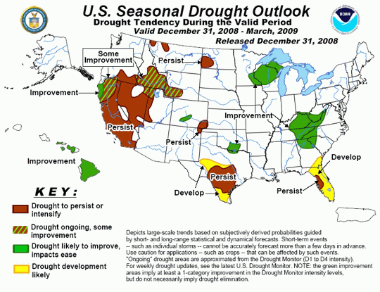 United States Seasonal Drought Outlook