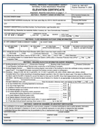 Graphic of an elevation certificate.