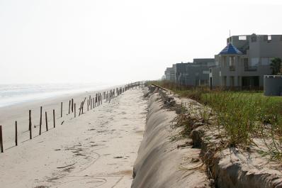 Galveston, TX, Sept. 26, 2005 -- Beach erosion along Galveston's beaches has been exacerbated by Hurricane Rita's high tides and big surf.
Bob Mc...