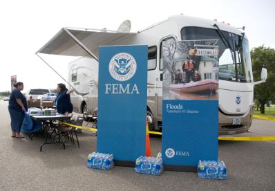 Harlinger, TX, August 19, 2008 -- FEMA representatives participate in the 25th National Law Enforcement celebration in Harlinger, Texas.  FEMA is ...