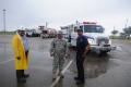 Welasco,TX, July 24, 2008 --  Cooperation is the word of the day in Hidalgo County as follow up action starts after Hurricane Dolly. (L-R) Martin ...