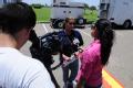 Weslaco,TX, July 27, 2008 -- Franceska Ramos, FEMA Public Information Specialist, conducts media interviews with the Spanish speaking networks.  B...