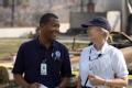 Rancho Bernardo, CA, October 28, 2007 -- FEMA Community Relations specialists walk a Rancho Bernardo neighborhood distributing disaster informatio...