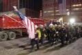 New York, NY, September 25, 2001 --  On the eve of the demobilization, Washington Task Force-1 (WATF-1) saluted the Fire Department of New York (F...