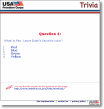 Image of the Trivia game